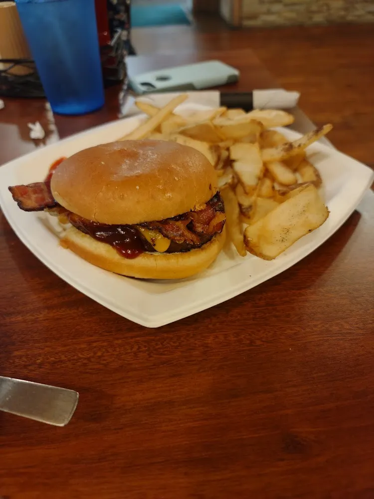 Bacon Cheeseburger and Fries